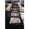 Image 1 : 4 Wrought Iron Padded Chairs