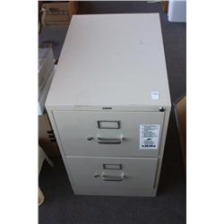 Two drawer file cabinet