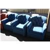 Image 3 : Three blue Venetian sofa chairs