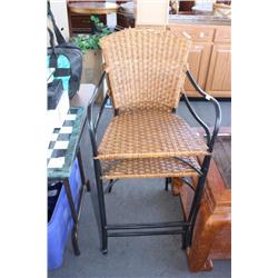 2 Wicker Style Bar Stools