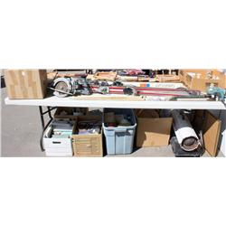 Table lot of misc