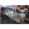 Image 1 : Six tall school tables
