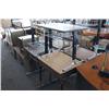 Image 1 : Four tall school tables