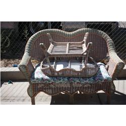 Wicker Love Seat