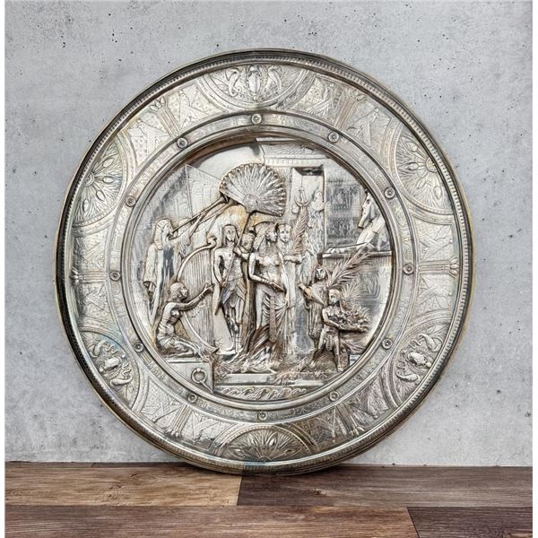 Elkington Egyptian Revival Silver Plate Charger