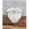 Image 1 : Fenton Glass French Coin Dot Opalescent Vase