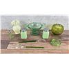 Image 6 : Group Of Depression Uranium Glass