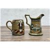 Image 2 : Buffalo Pottery Deldare Ware Pitcher & Mug