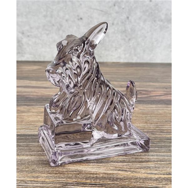Boyd Glass Lavender Scottie Dog