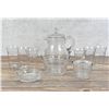 Image 1 : Etched Crystal Iced Tea Set