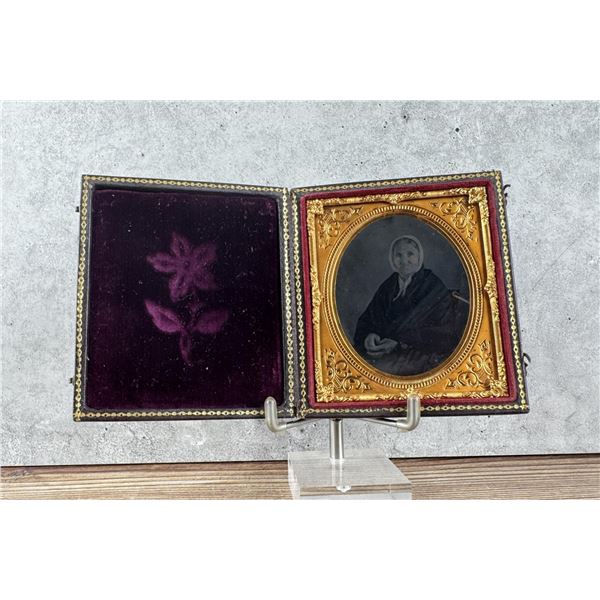Antique Ambrotype Photo In Case