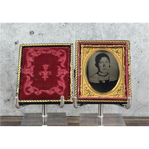 Antique Ambrotype Photo In Case