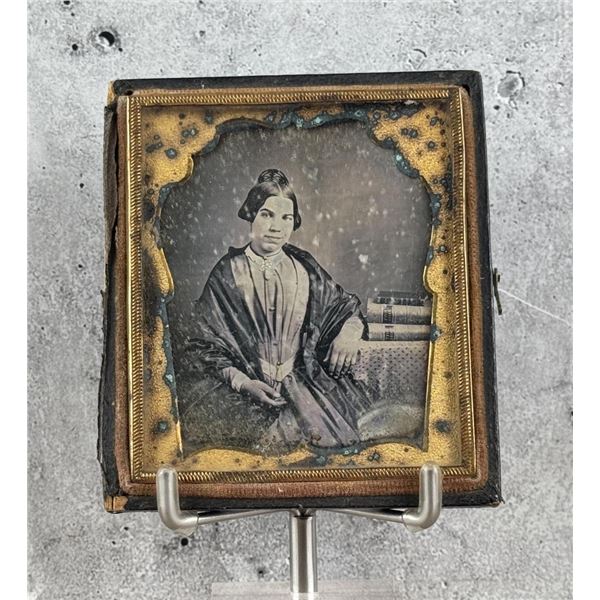 Antique Daguerreotype Photo In Case