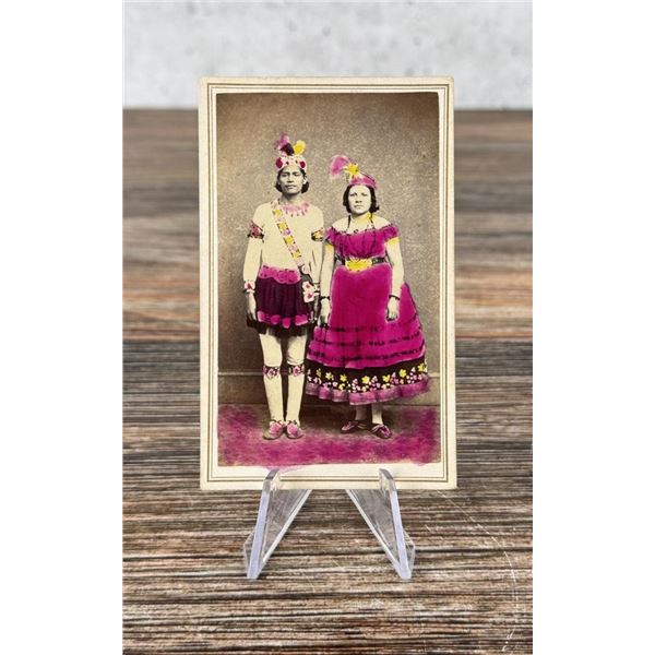 Delaware Indians Tinted CDV Photo