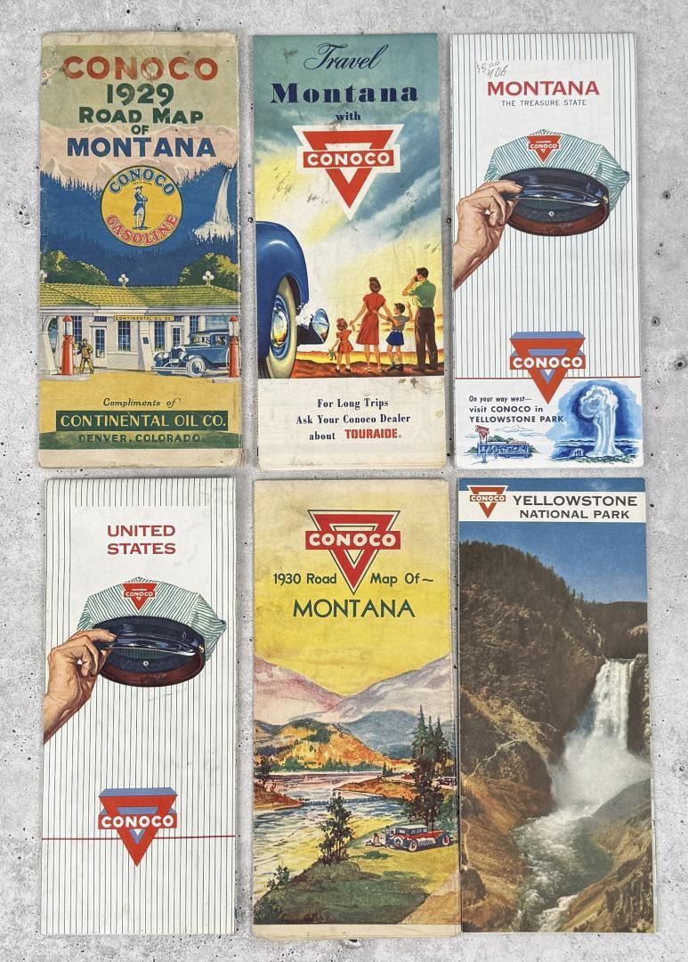 Collection of Conoco Montana Road Maps