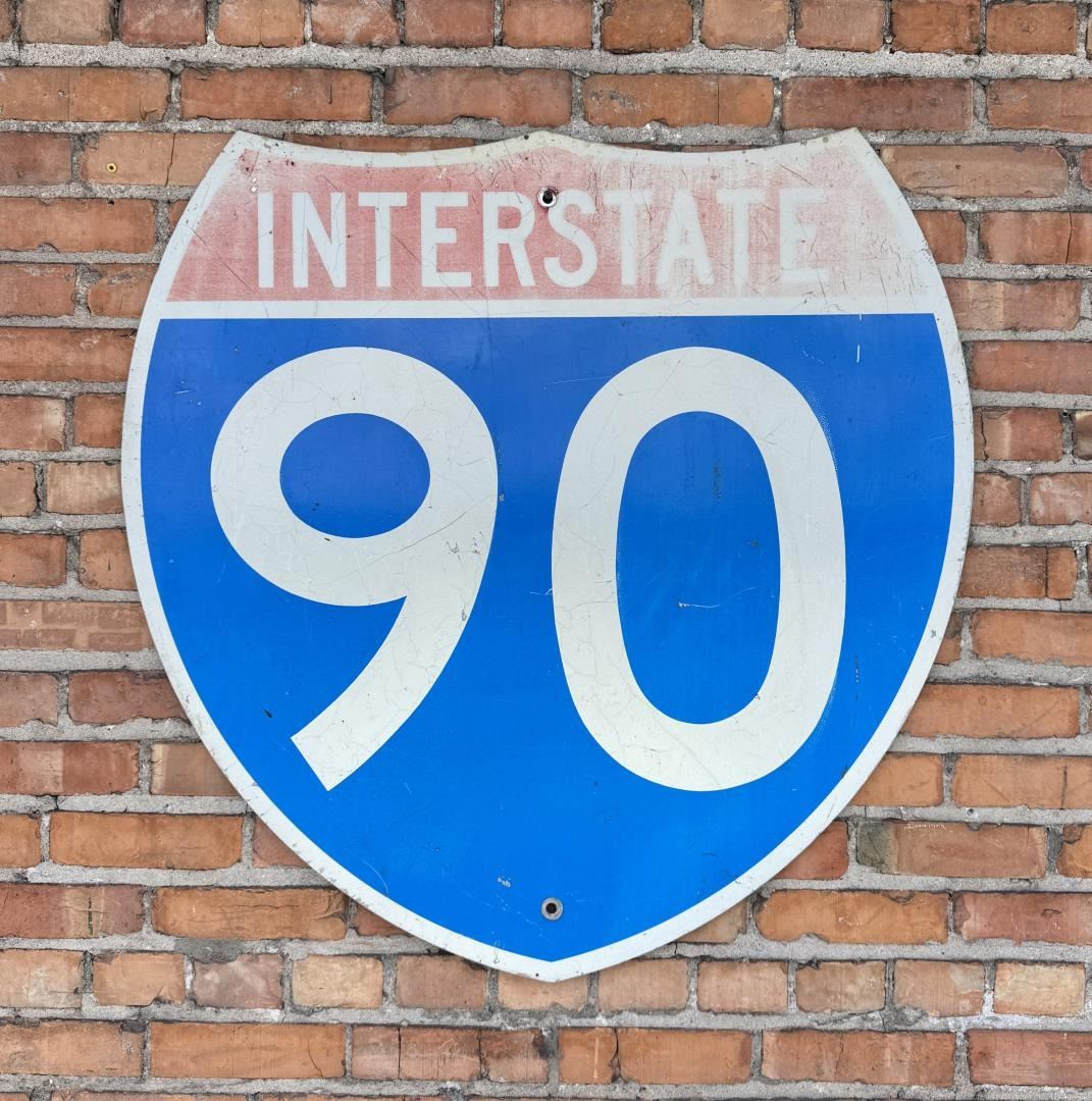 Large Interstate 90 Highway Sign Montana