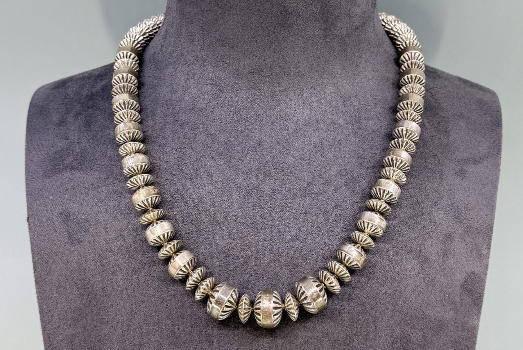 Sterling Silver Bench Made Beads – 8mm (Pack Of 10) – Native American Style
