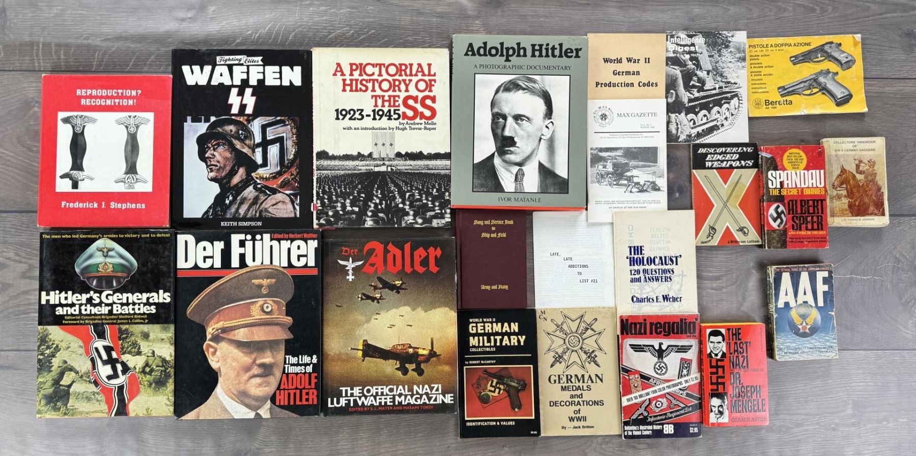 WW2 Germany Collection Of Books