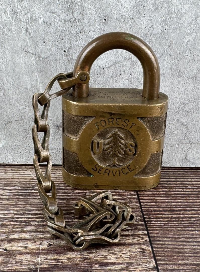 Usfs Lock Key Yale USFS US Forest Service Tree Padlock Lock