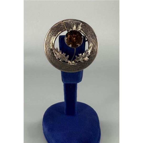 Scottish Sterling Cairngorm Brooch