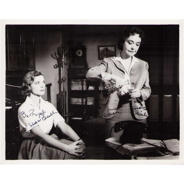 Lauren Bacall/ Lillian Gish signed photo