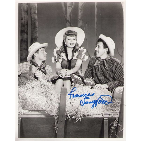 Frances Langford signed photo