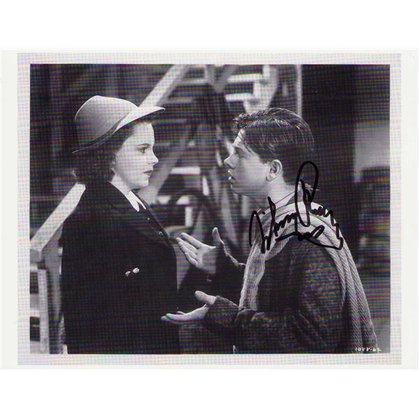Mickey Rooney signed photo