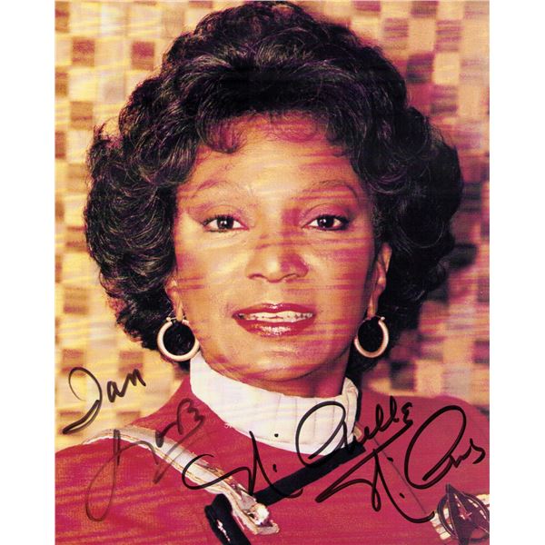 Nichelle Nichols signed photo Star Trek