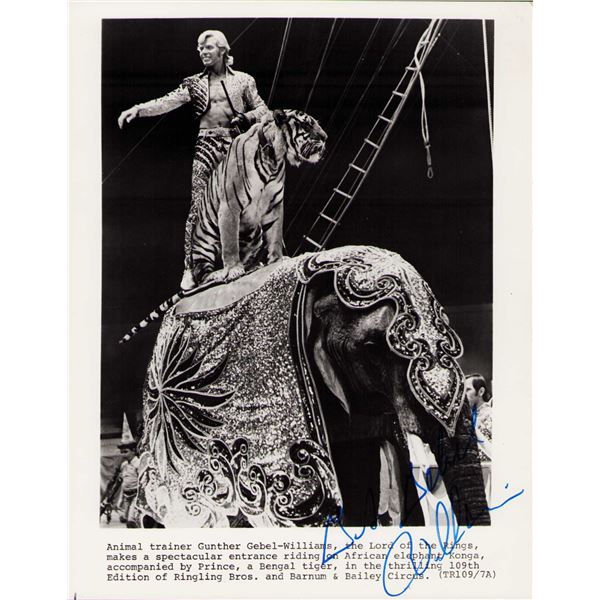 Gunther Gebel-Williams signed photo