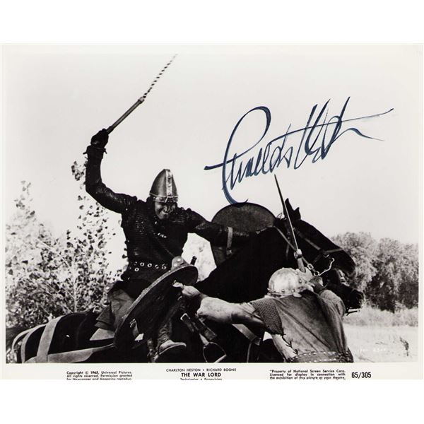 Charleton Heston signed photo