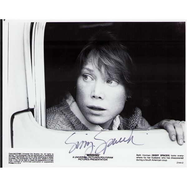 Sissy Spacek signed photo