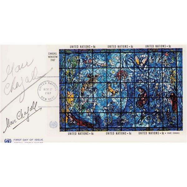 Marc Chagall signed FDC