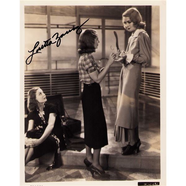 Loretta Young signed photo