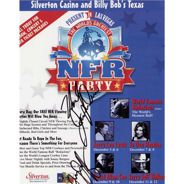 Jerry Lee Lewis signed ad page