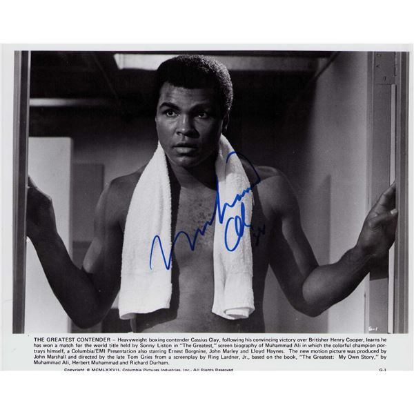Muhammad Ali signed photo