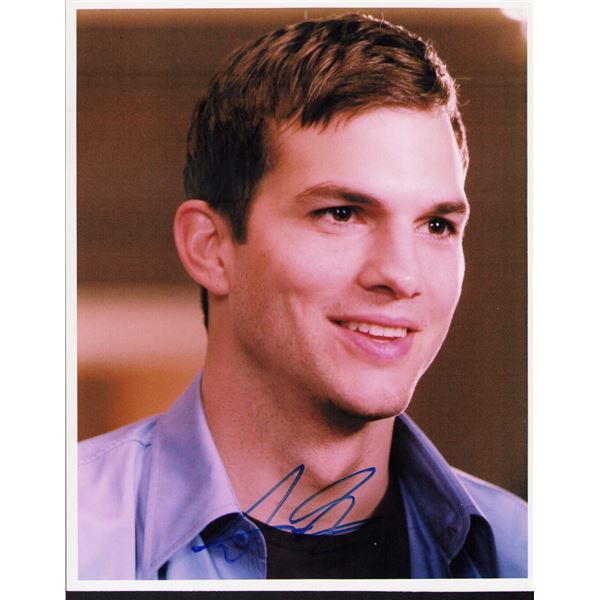 Ashton Kutcher signed photo