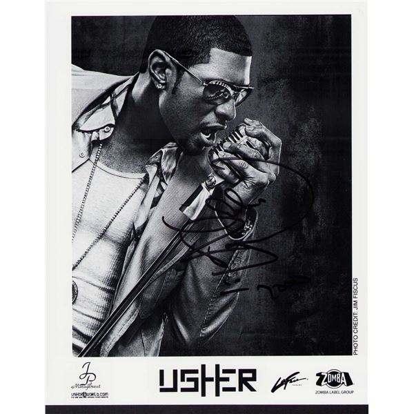 Usher signed photo