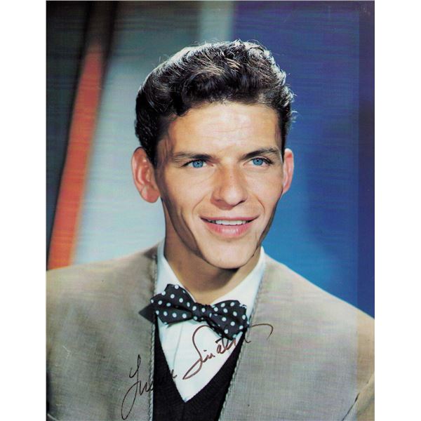 Frank Sinatra signed magazine page