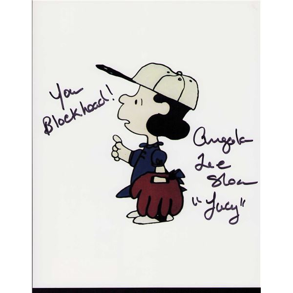 Angela Lee signed photo Charlie Brown