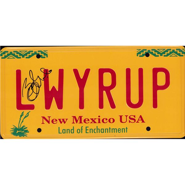 Bob Odenkirk signed license tag