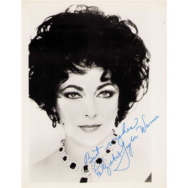 Elizabeth Taylor signed photo