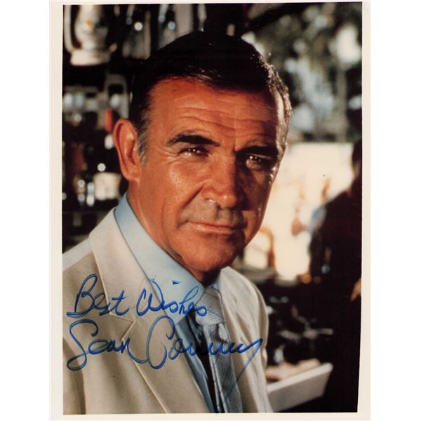 Sean Connery signed photo James Bond