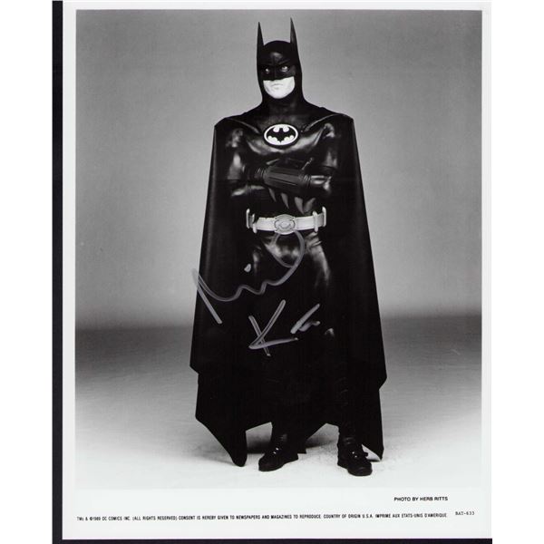 Michael Keaton signed photo Batman
