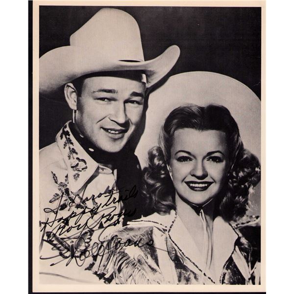 Roy Rogers/Dale Evans signed photo