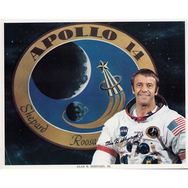 Alan Shepard signed photo