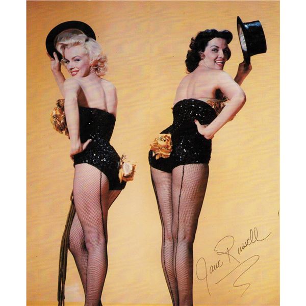 Jane Russell signed photo sexy