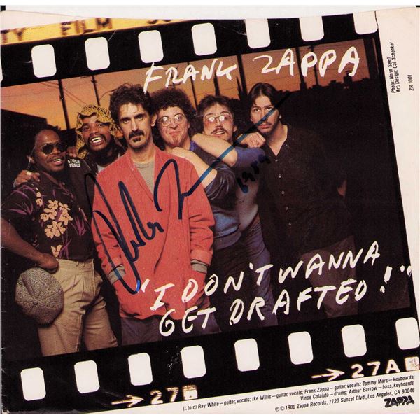 Frank Zappa signed 45 Record