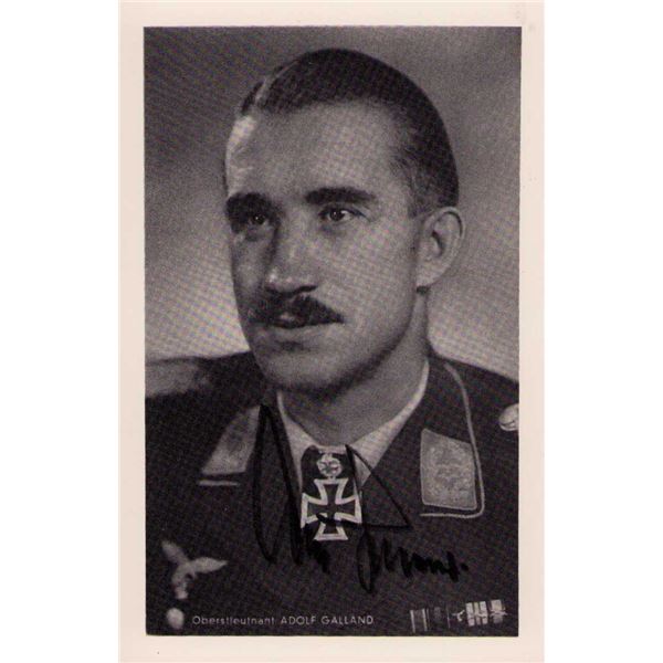 Adolf Galland signed photo