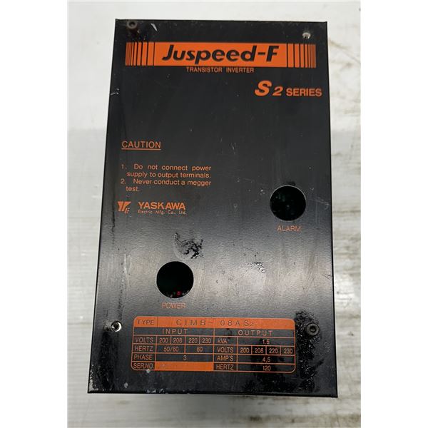 Yaskawa #CIMR-08AS Juspeed-F Transistor Inverter