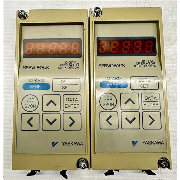 (2) Yaskawa #JUSP-OP02A Digital Operators